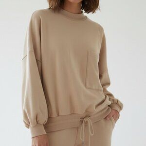 NAP Loungewear Oversized Drawstring Hem Sweatshirt Size S